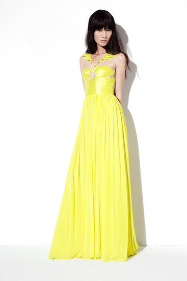 First Lady Michelle Obama's US African Leaders Summit Prabal Gurung Resort 2013 Yellow Ruffle Dress