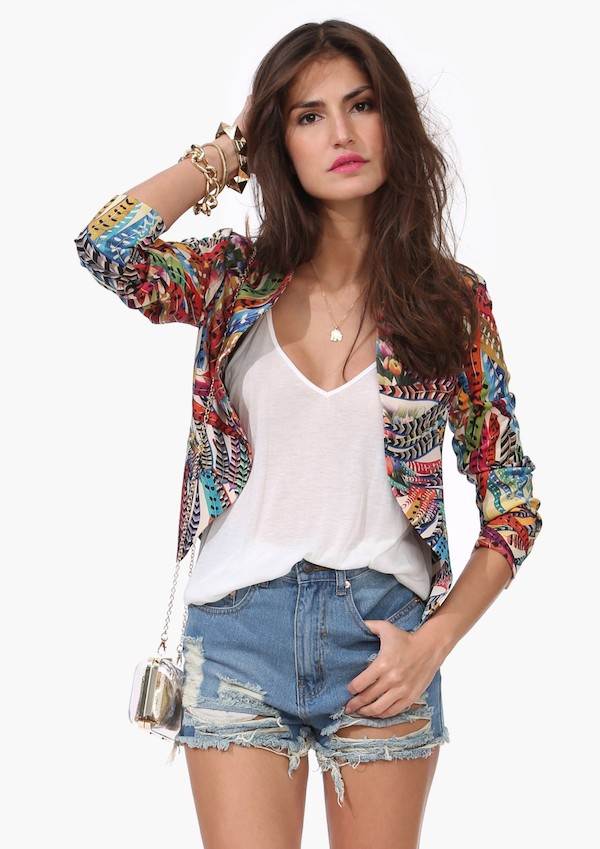 Necessary Clothing Ace Floral Blazer