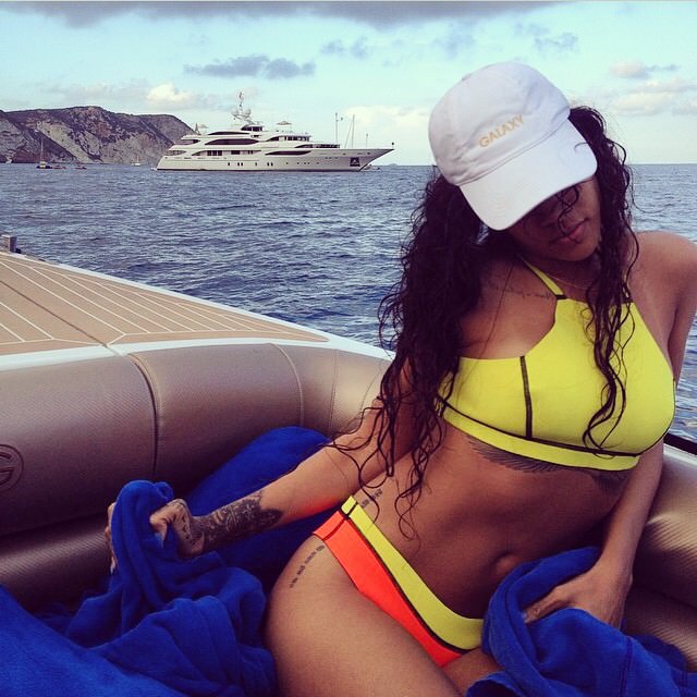 Rihanna's Ponza NLP Swimwear Neon Bikini