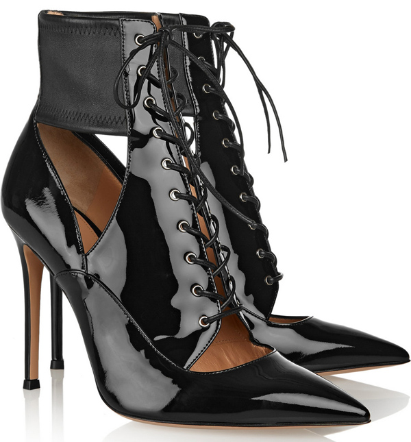 Bomb Product Of The Day: Gianvito Rossi Lace Up Patent Leather Ankle