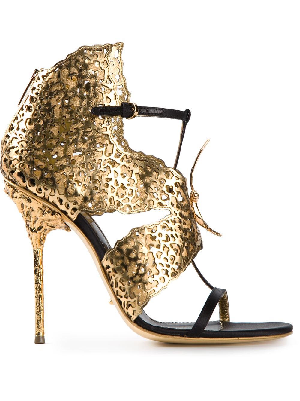 sergio rossi caged butterfly sandals