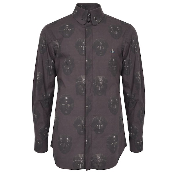 2 Common This Is Where I Leave You Premiere Vivienne Westwood Pompeii Mask Button Down Shirt