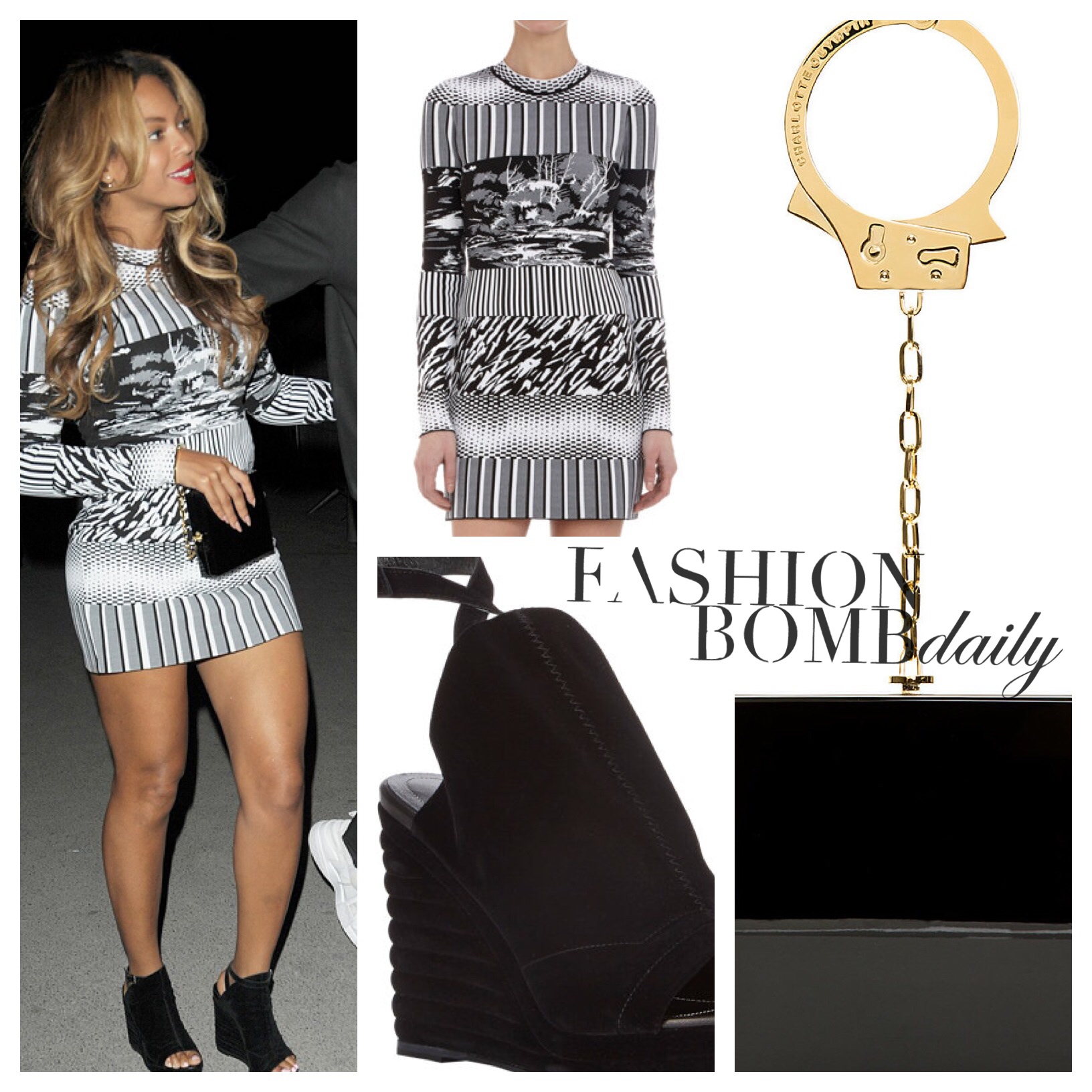 Splurge: Beyonce's Paris Eiffel Tower Balenciaga Black, Gray, and