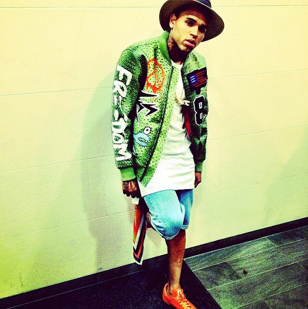 Chris Brown Body Suit Green