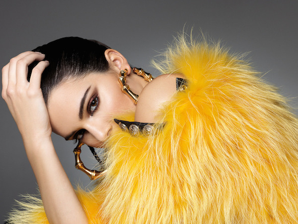 Kendall Jenner and Olivier Rousteing in Balmain for Sunday Times Style