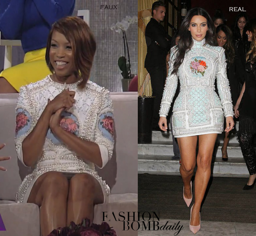 Balmain Fall 2012 Dress on The Real: Is it OK for Celebs to Wear Knock ...