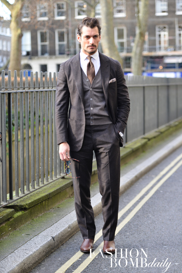 The David Gandy doppleganger strikes again! Are you feeling his three piece brown suit? Image by David Nyanzi
