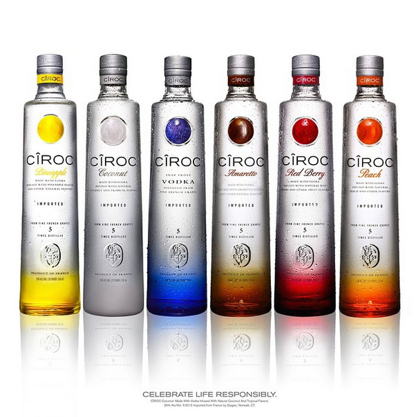 8 Ciroc Blue Dot Vodka