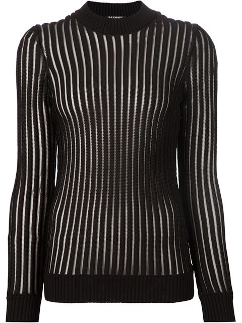 4 Keke Palmer's Entertainment Weekly EW Fest Balmain Sheer Ribbed Black Sweater and Velvet Ruffled Mini Skirt 8
