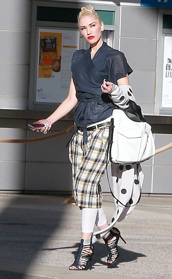 Gwen Stefani stepped out for a day at the theatre while in Los Angeles.