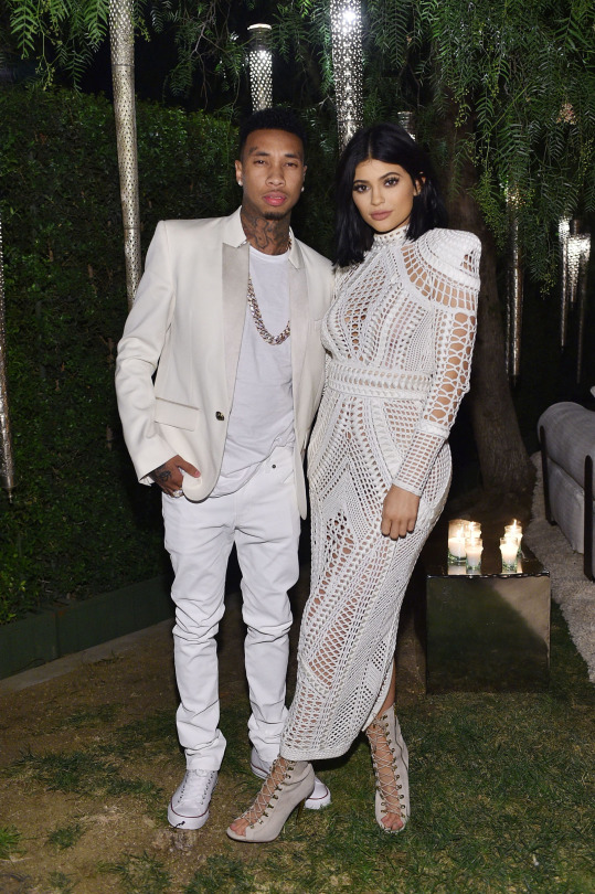 tyga kylie jenner  mary j blige olivier rousteing 30th birthday party