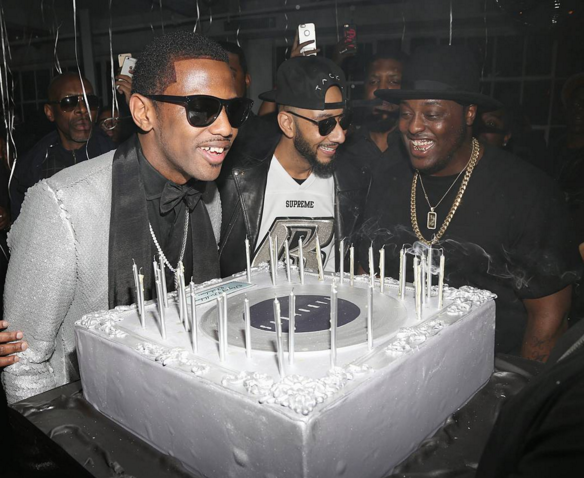 bday Emily B's Fabolous Platinum Birthday Party Emilio Pucci Black Banded Wool and Mesh Dress + On the Scene with Swizz Beatz, Diddy, Justine Skye, and More!