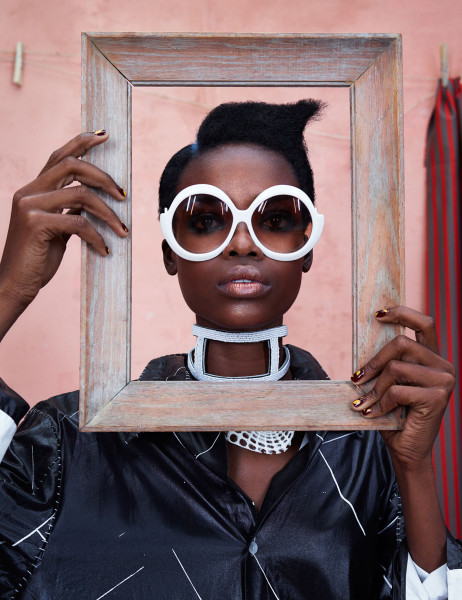 Ajak Deng and Maria Borges Star in Photoshoot Featuring African Designers10