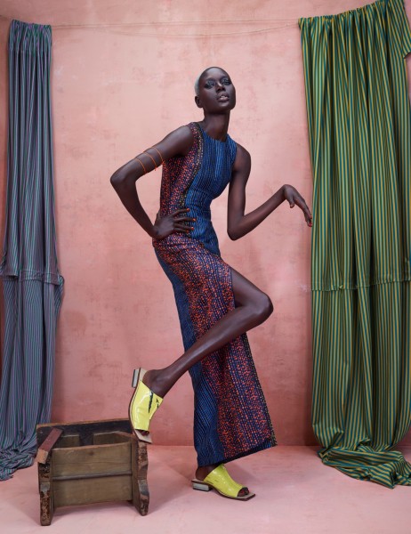 Ajak Deng and Maria Borges Star in Photoshoot Featuring African Designers12