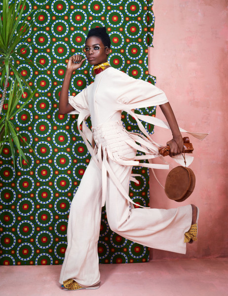 Ajak Deng and Maria Borges Star in Photoshoot Featuring African Designers4