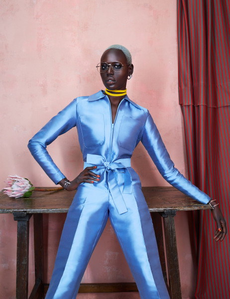 Ajak Deng and Maria Borges Star in Photoshoot Featuring African Designers7