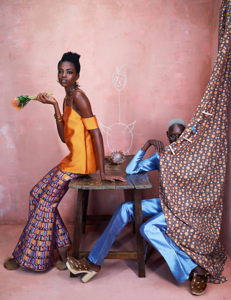 Ajak Deng and Maria Borges Star in Photoshoot Featuring African Designers8