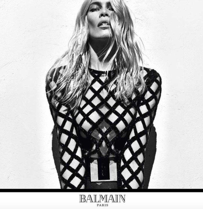 Balmain- Recruits -Models Naomi -Campbell-Cindy Crawford-Claudia Schiffer -For-Spring-2016 -Campaign-6
