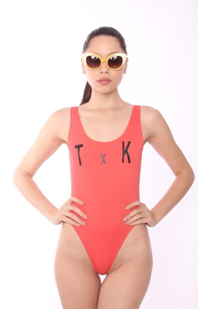 Christina-Milian-Txk-Collection-Salmon-Swimsuit-2