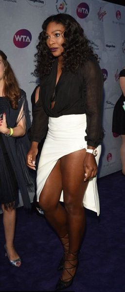 Serena Williams's WTA Pre-Wimbledon Party Elizabeth & James 'Clementina' Asymmetric Pencil Skirt 2