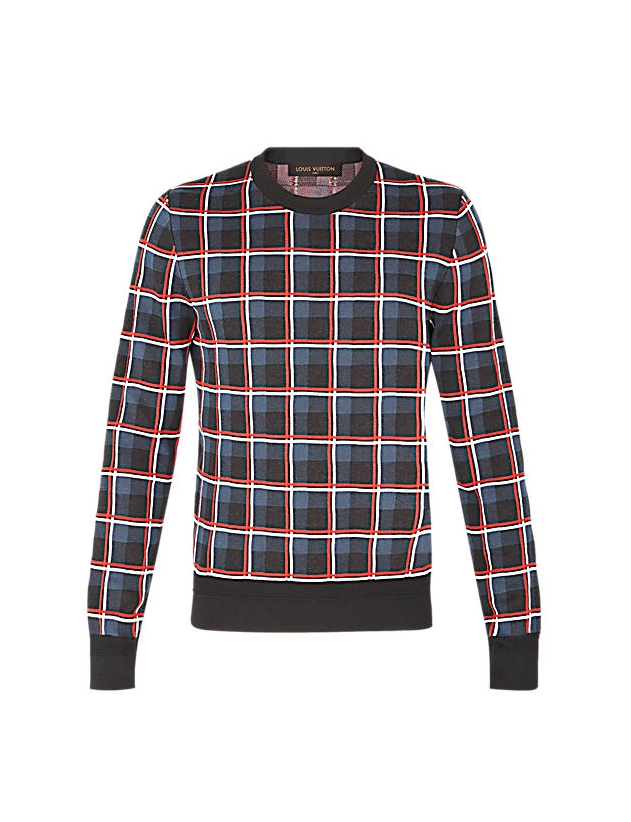 Men's Fashion Flash: Gucci Mane's Instagram Louis Vuitton Check Jacquard  Sweater – Fashion Bomb Daily