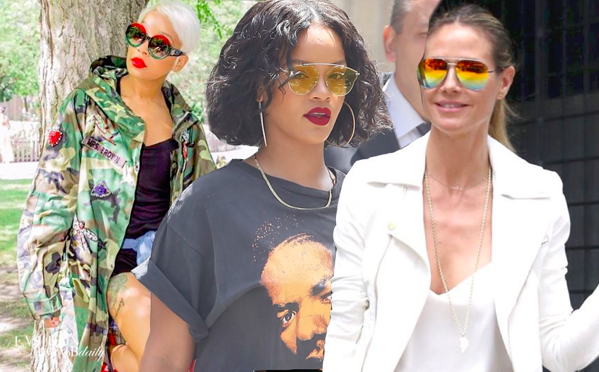 celebrities wearing fendi sunglasses