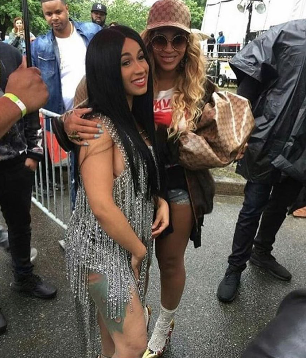 Beyonce Poses with Cardi B at The Made 
