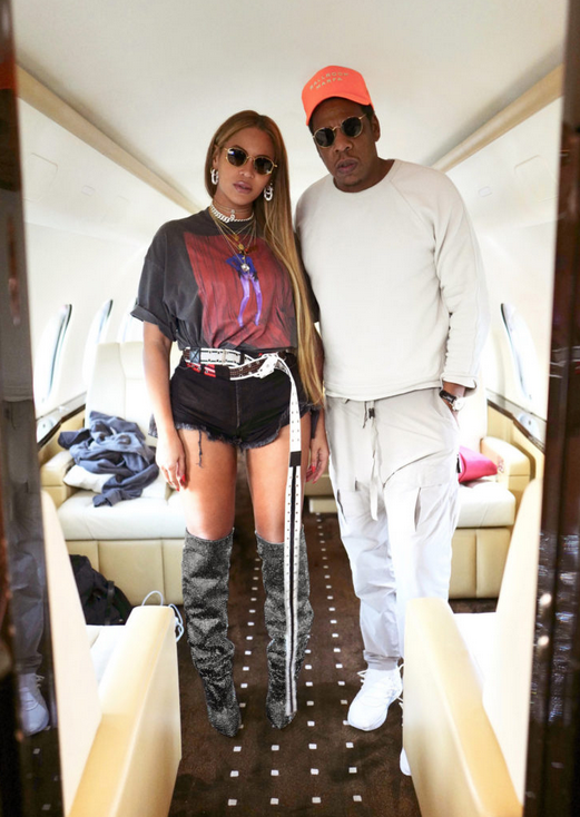 Beyonce Looks Bomb in Gucci Fall 2017 AC/DC Tee, Balenciaga Black, Red, and  Purple Alek Wek Tee, and New Saint Laurent Gunmetal Crystal Boots! –  Fashion Bomb Daily
