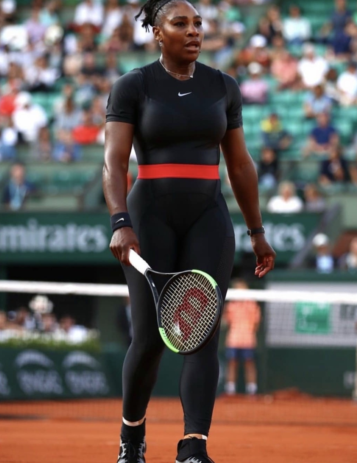 Serena Williams ‘s Black Catsuit Banned From The French Open Anne Whites White Catsuit In 1985 