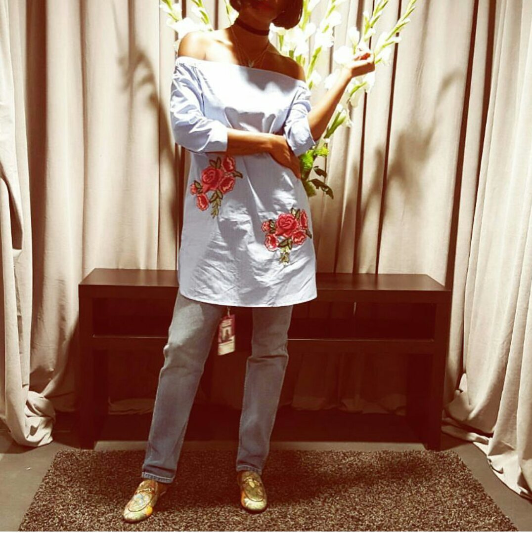 Melissa-Forde-Zara-Off-the-Shoulder-Floral-Embroidered-1