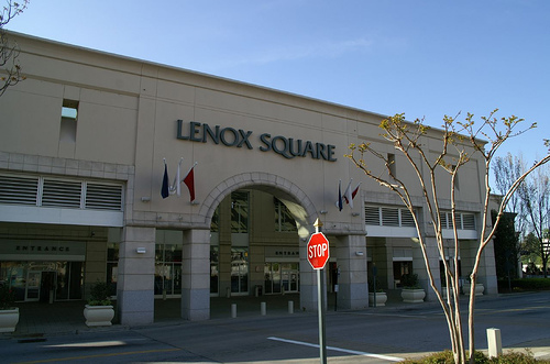 Atlanta capital of the U.S. state of Georgia, interior of Lenox Square a  upscale shopping centre mall with well known brand name stores on Peachtree  R Stock Photo - Alamy