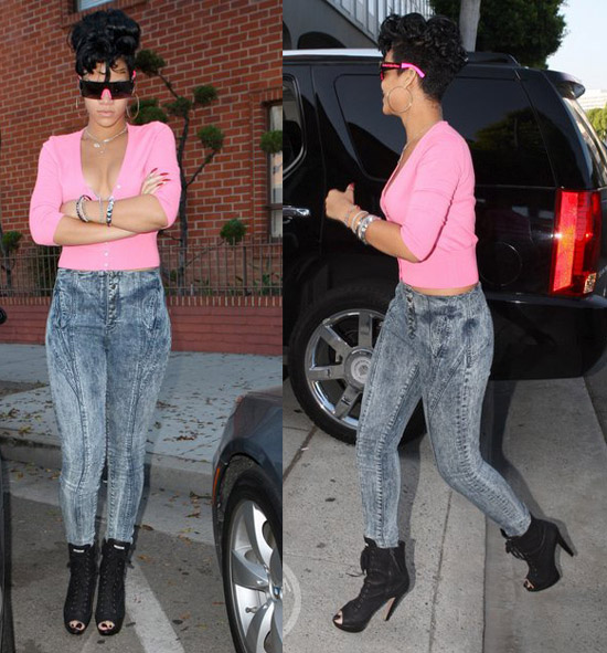 Rihanna Stone Washed Jeans