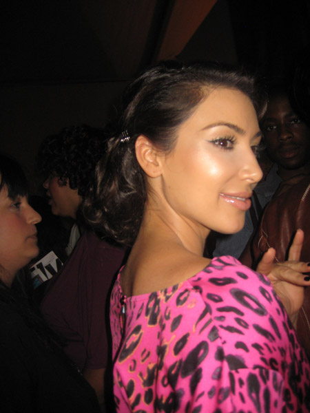 Kim Kardashian Tracy Reese Fashion Show Spring 2010
