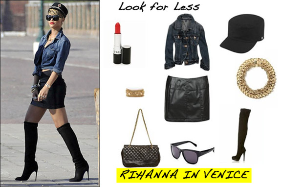 Rihanna Thigh High Boots Venice