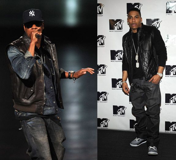Jay Z Nelly Leather Vests Men's Fashion