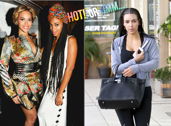 Hot! or Hmm…: Solange and Kim’s Braided Hairstyles – Fashion Bomb Daily ...
