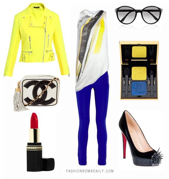 Weekend Style Inspiration: Christopher Kane Neon and J. Crew Royal Blue ...