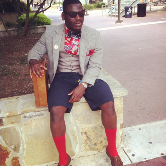 Fashion Bomber of the Day: Kalif from Houston