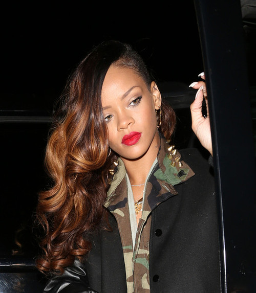 Get the Look: Rihanna’s Greystone Manor Coal n Terry Camouflage Jacket ...