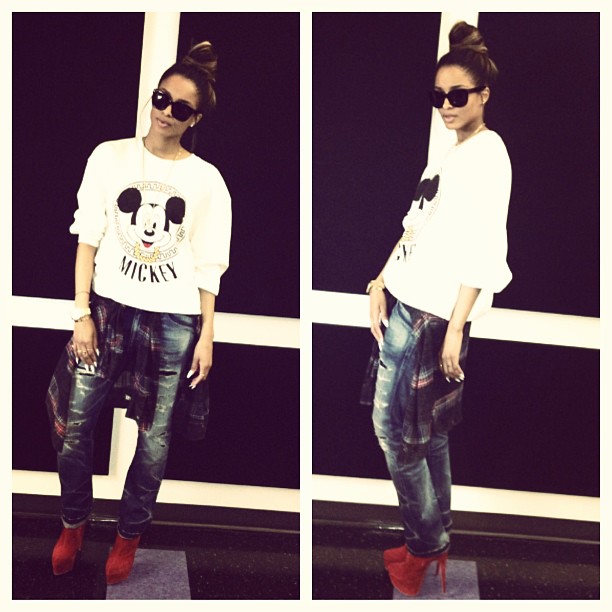 Ciara instagram joyrich mickey mouse sweatshirt