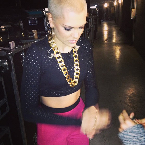 jessie-j-instagram-acne-mesh-top-sonia-rykiel-high-waist-tapered-crepe-trousers-gucci-pink-ursula-sandals-1