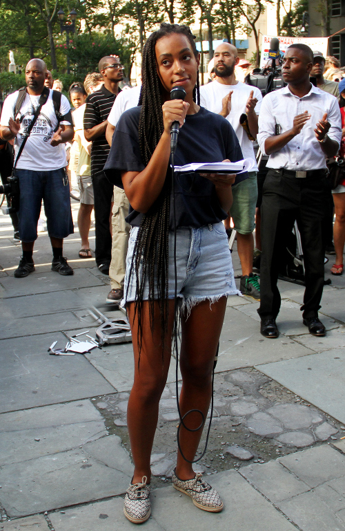 Solange Knowles Protest