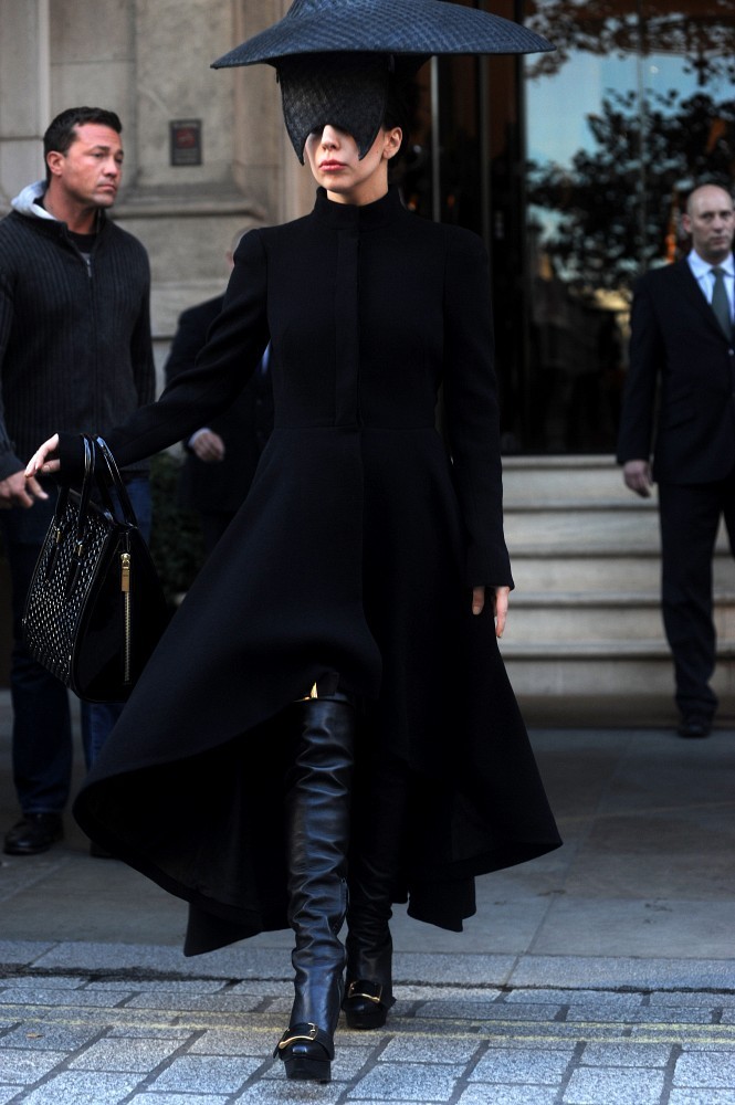 Hot! or Hmm… Lady Gaga’s London Alexander McQueen Wave Ruffle Dress ...