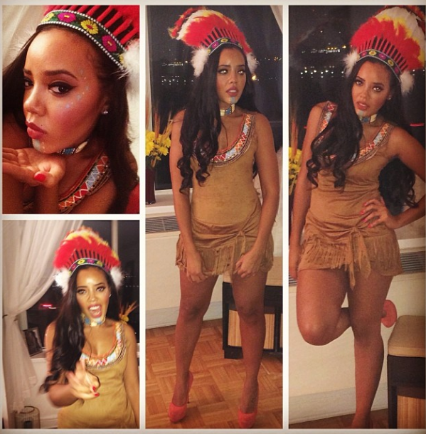 angela simmons sexy native american indian style