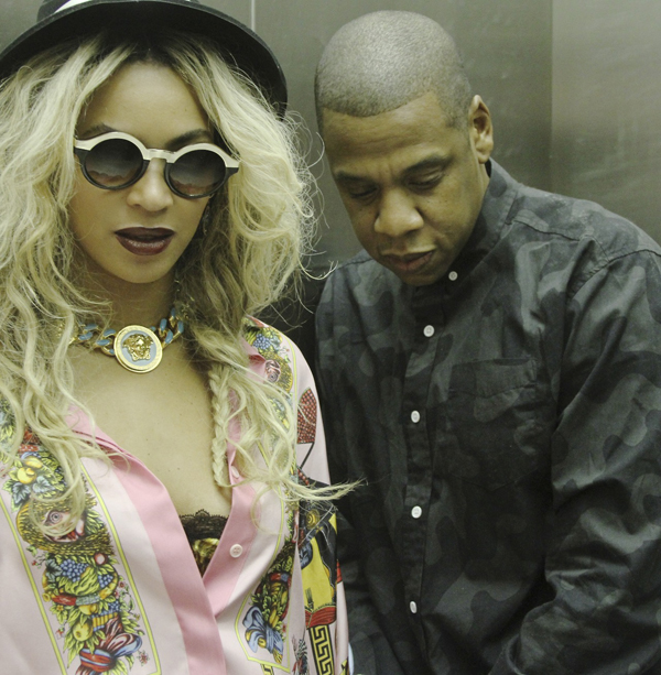 Beyonce-Jay-z-Versace-Silk-Printed-Blouse