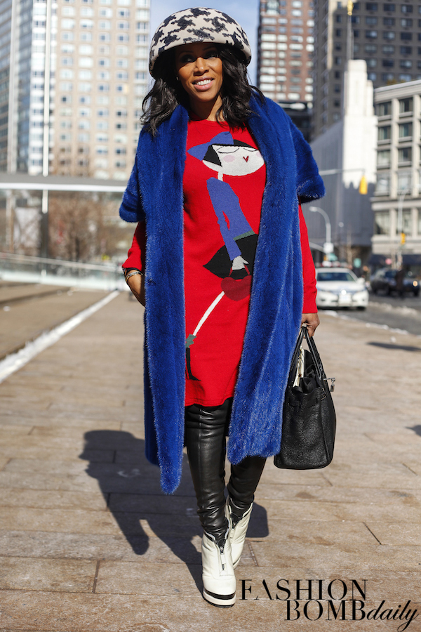 7 Mercedes Benz New York Fashion Week Fashion Bomb Daily Fall 2014 Shows Winter snow boots june ambrose moschino dress