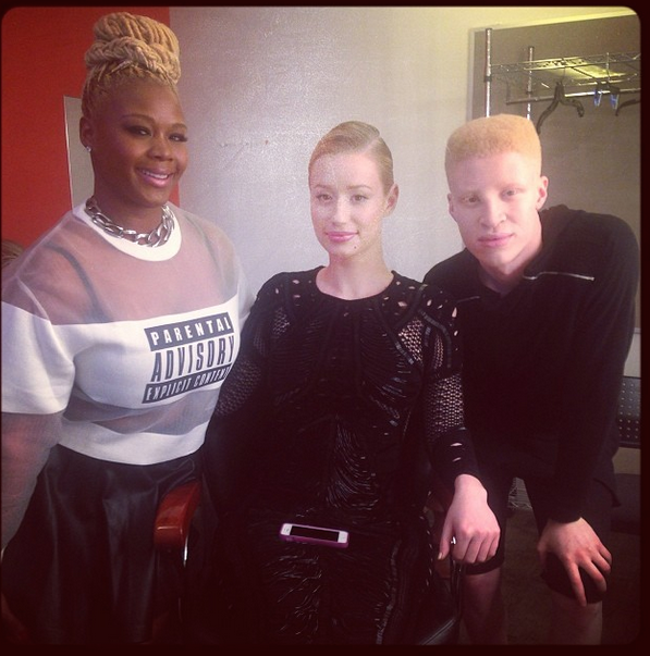 Claire Sulmers Iggy Azalea Shaun Ross Claire Sulmers alexander wang parental advisory explicit content spring 2014 sweatshirt 106 and park bet shaun ross fashion bomb best daily blogger fashion show