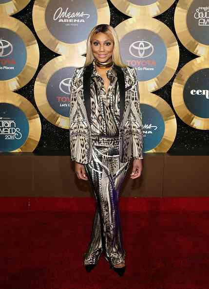 Tamar Braxton gave us all the prints in this Roberto Cavalli printed suit.
