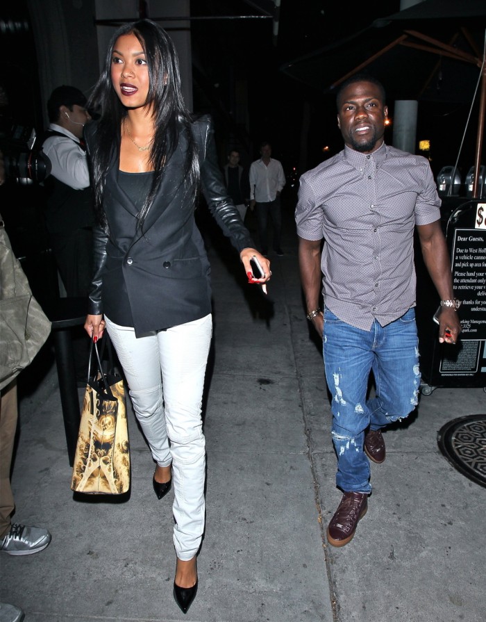 Kevin Hart and Chris Paul seen at Craigs restaurant in West Hollywood