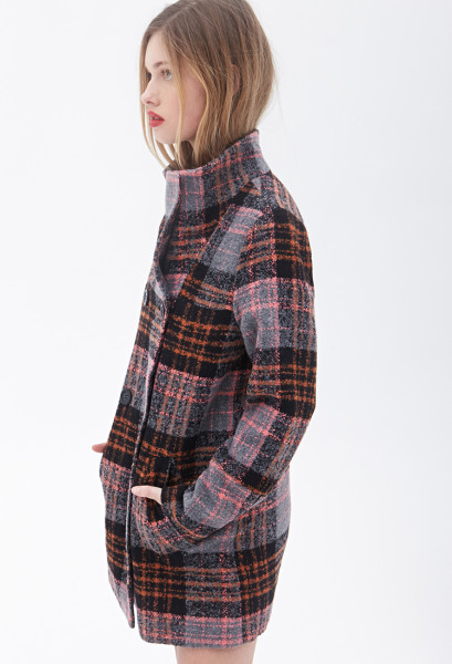3 Forever 21's Plaid Boucle Coat